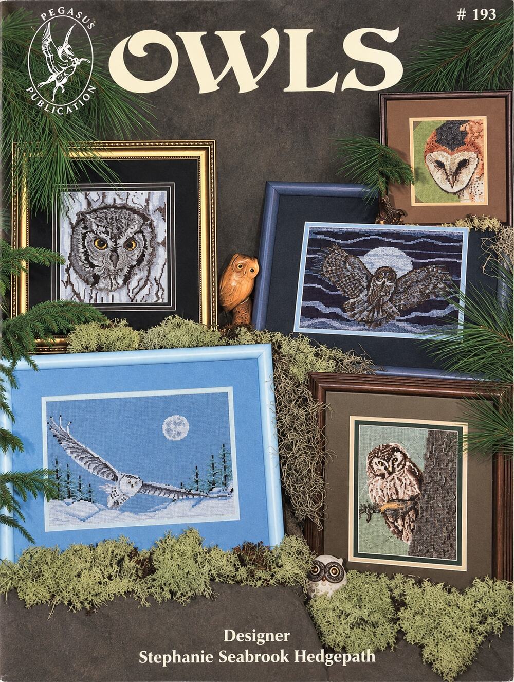 Pegasus Publications OWLS 193 Stephanie Seabrook Hedgepath Cross Stitch Chart